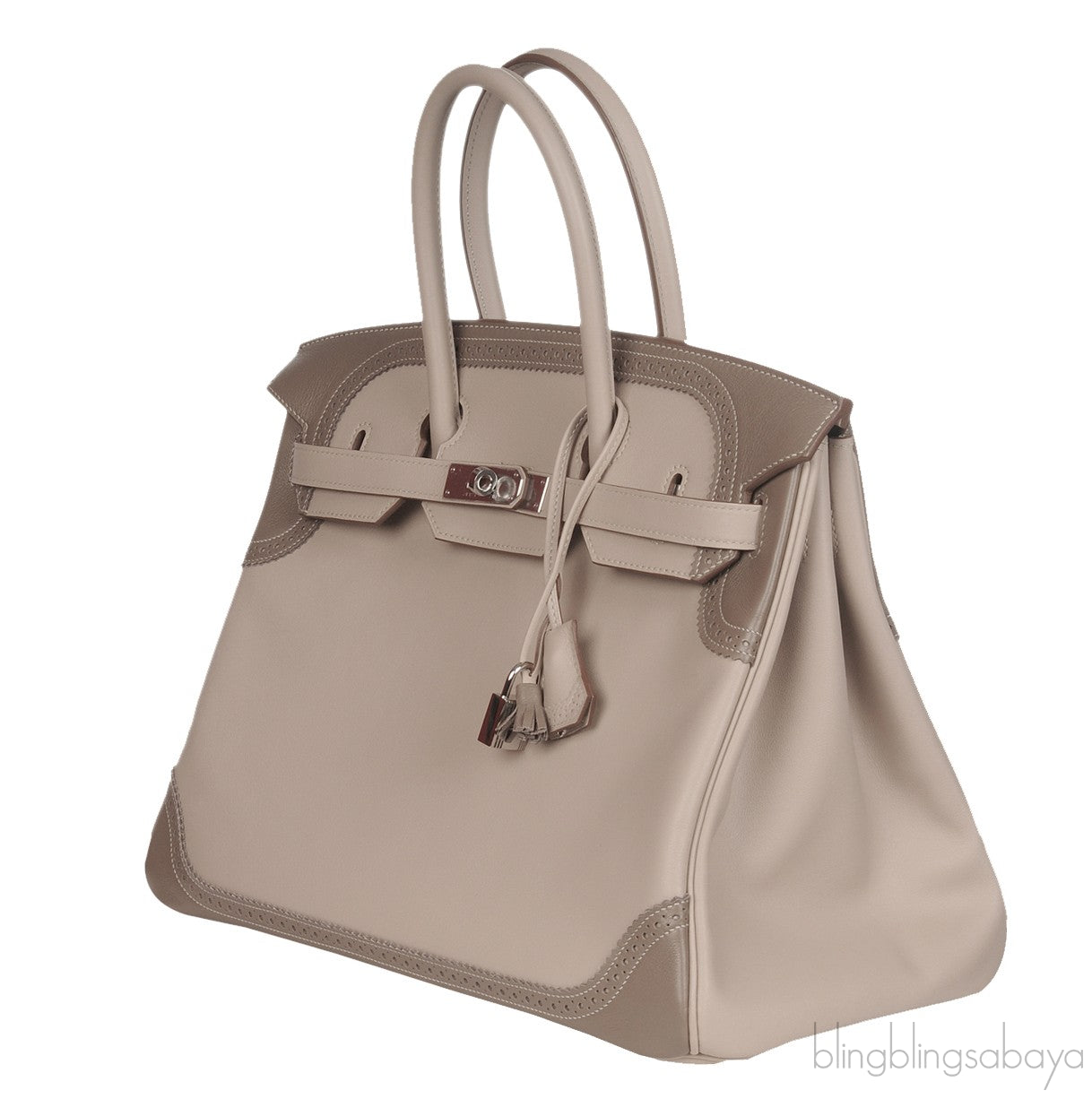 Birkin 35 Bicolor Ghillies Argile/Etoupe