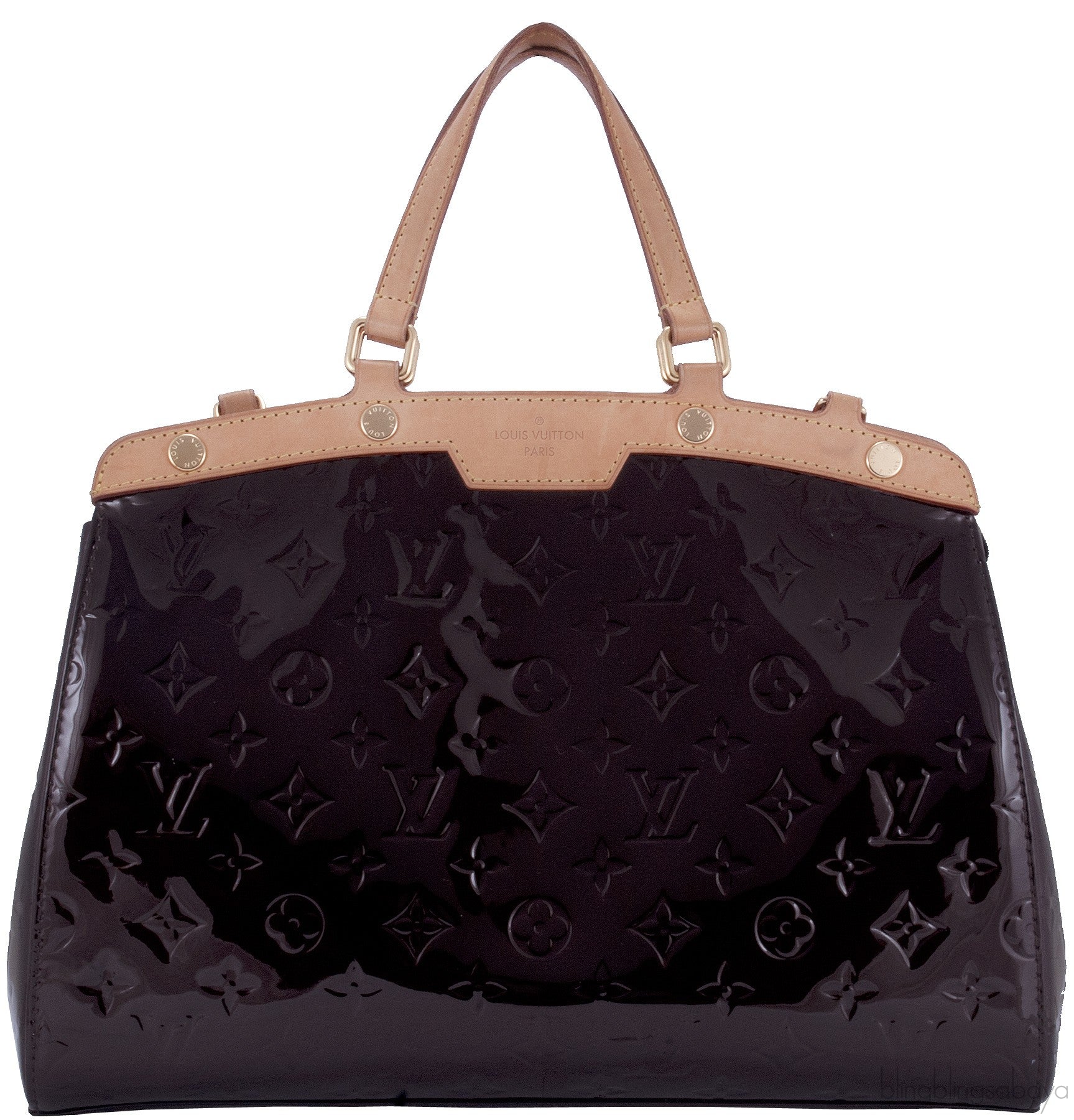 Brea MM Monogram Vernis Amarante