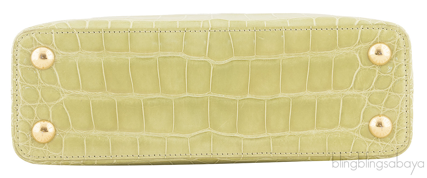 Capucine Crocodile Vert  d\'eau BB