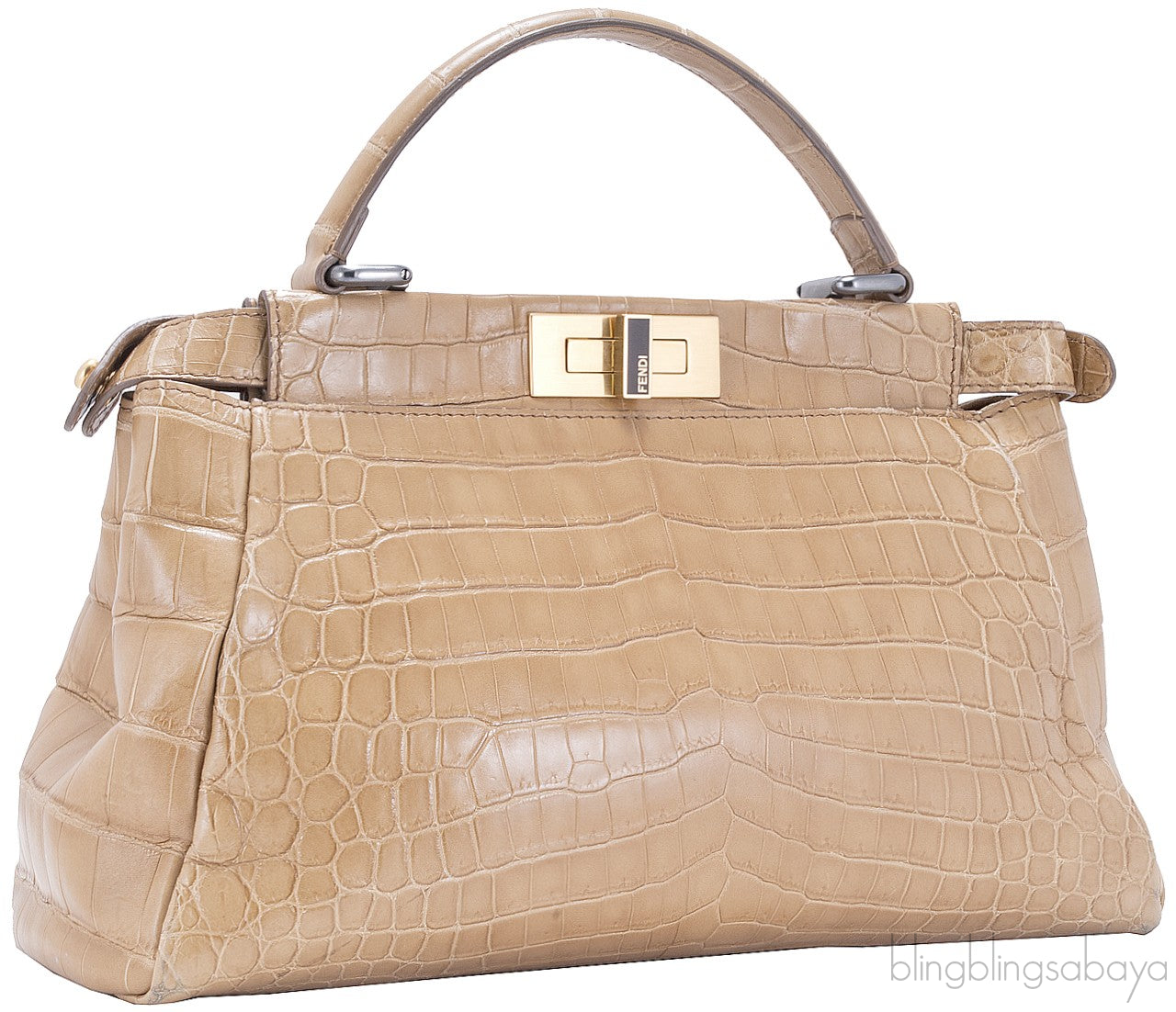 Peek-a-boo Small Crocodile Satchel