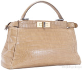 Peek-a-boo Small Crocodile Satchel