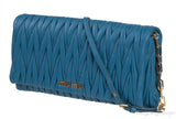 Laguna Matelasse Leather Clutch Shoulder Bag