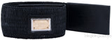 Dolce & Gabbana Black Elastic Waist Belt
