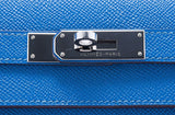 Kelly 35 Blue Mykonos Epsom Sellier