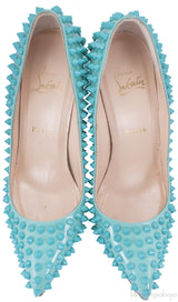 Pigalle Spikes Aquamarine Pump