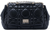 Black Quilted Leather Shoulder Bag