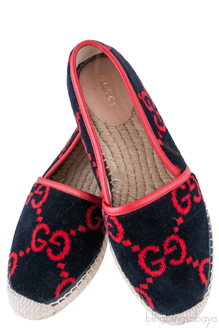 Pilar GG-pattern Velvet Espadrilles