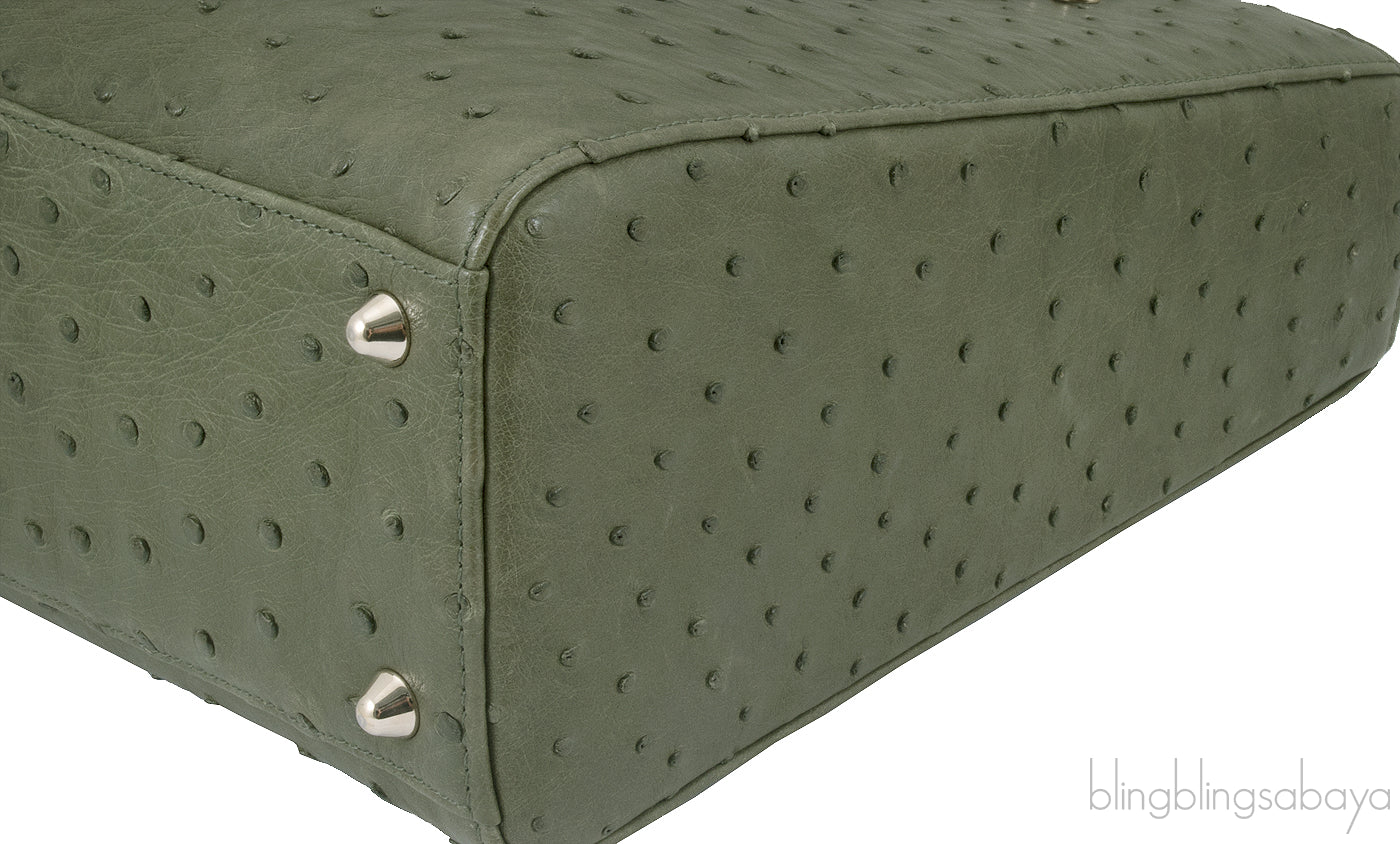 Lady Dior Olive Green Ostrich