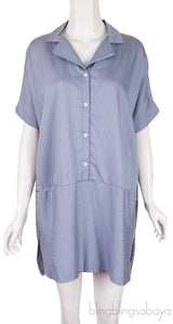 Grey Stripes Sleepwear Top