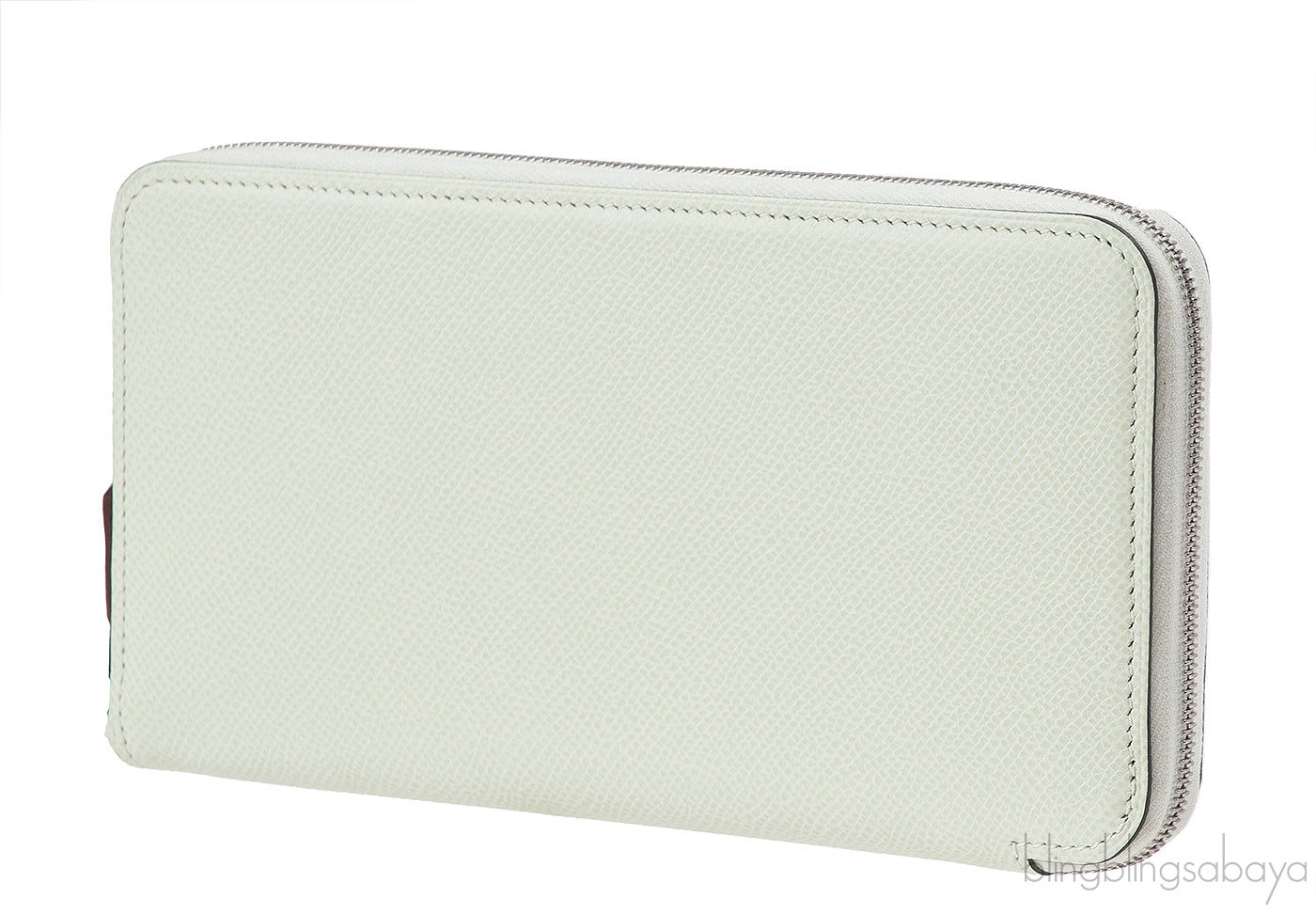 Hermes Vert Fizz Silk\'In Classique Long Wallet