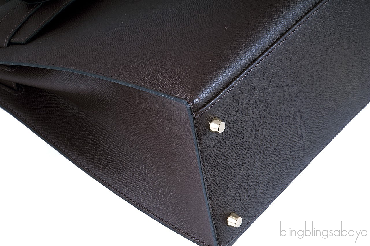 Kelly 40 Choco Brown Sellier Epsom