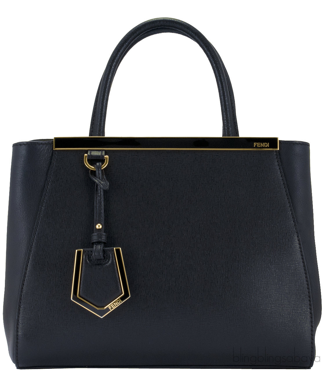2Jours Small Textured Leather Shopper