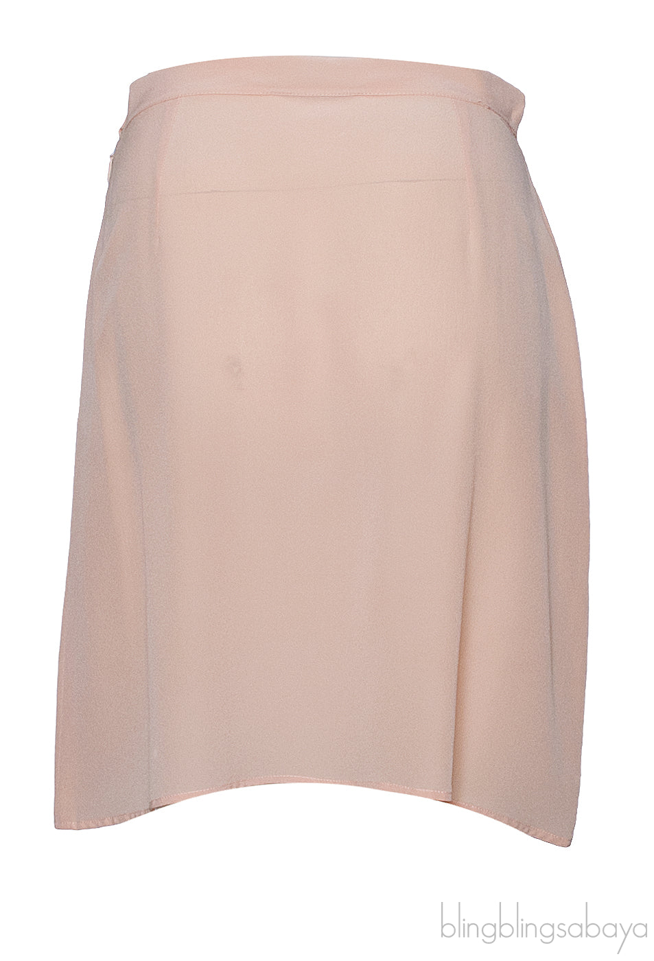 Peach Silk Skirt