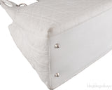 White Quilted Cannage Bag