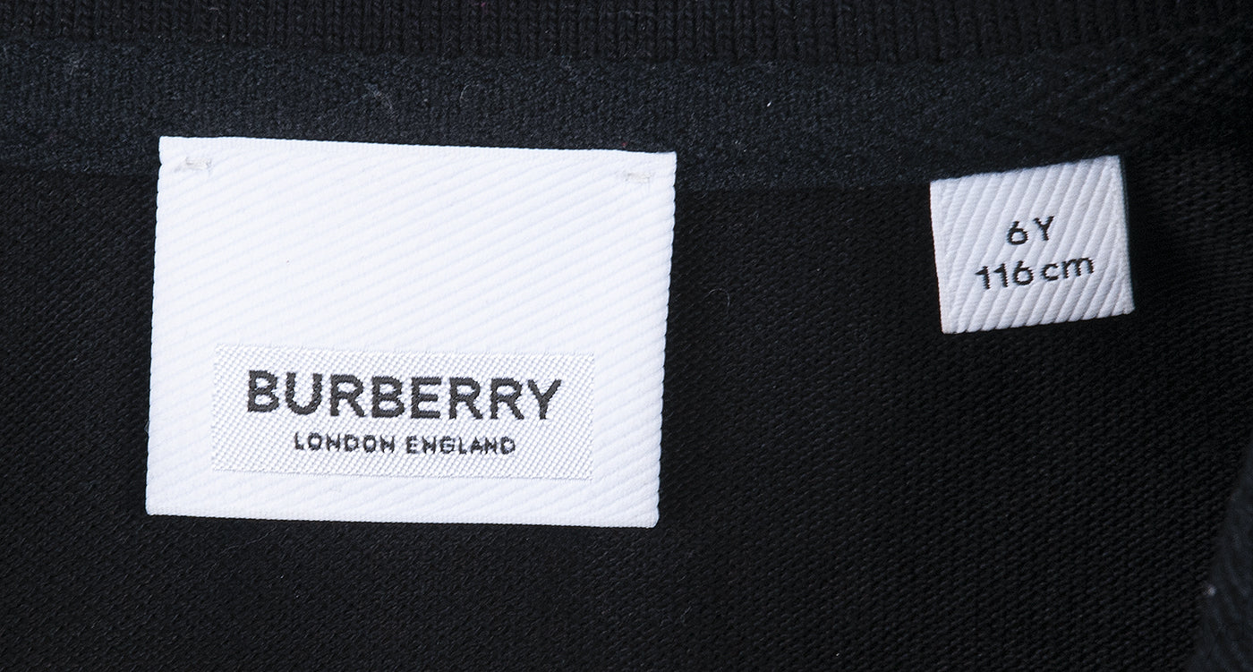 Cotton Piqué Kids Polo Shirt Check Insert