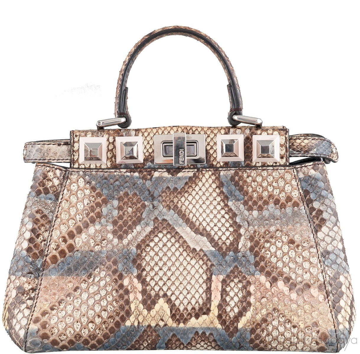 Multicolored Mini Peekaboo Studded Python