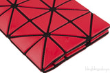 Red Geometric Card Holder