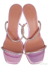 Crystal Embellished Leather Sandals