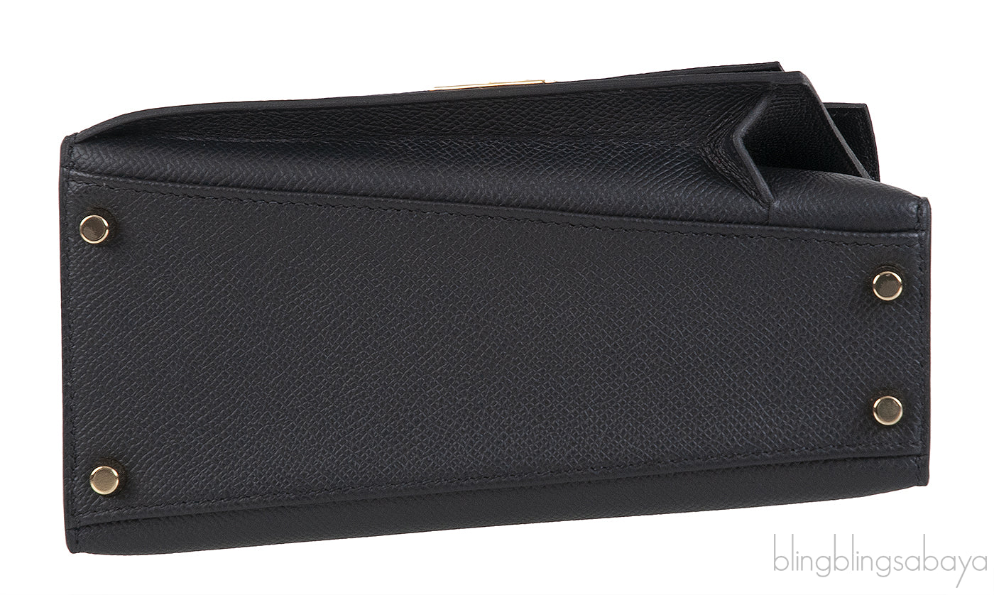 Kelly 20 Desorder Black Epsom Sellier GHW