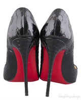 Black Python So Kate Heels