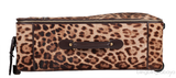 Leopard Pony Hair Medium Luggage Trolley