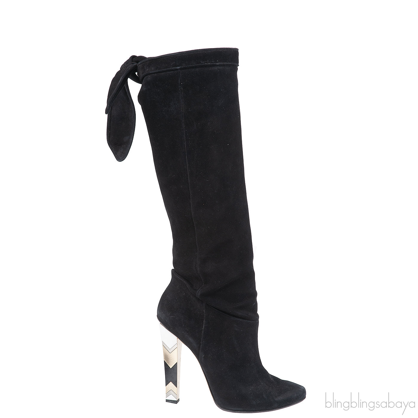 Jimmy Choo Black Suede Knee-high Boots