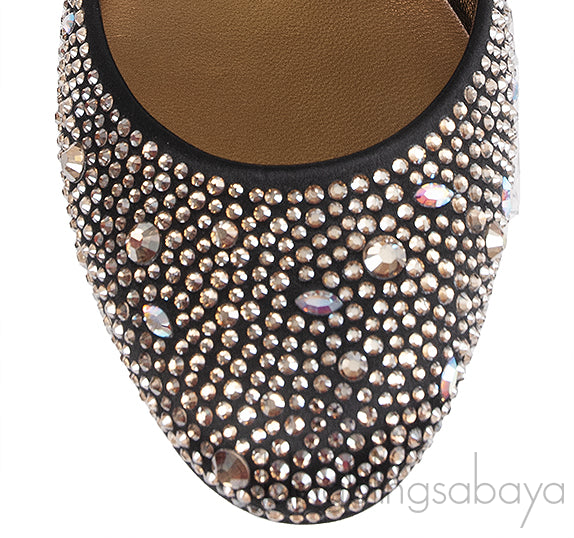Gina Allegra Crystal Ballerina Flats
