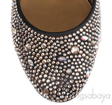 Gina Allegra Crystal Ballerina Flats