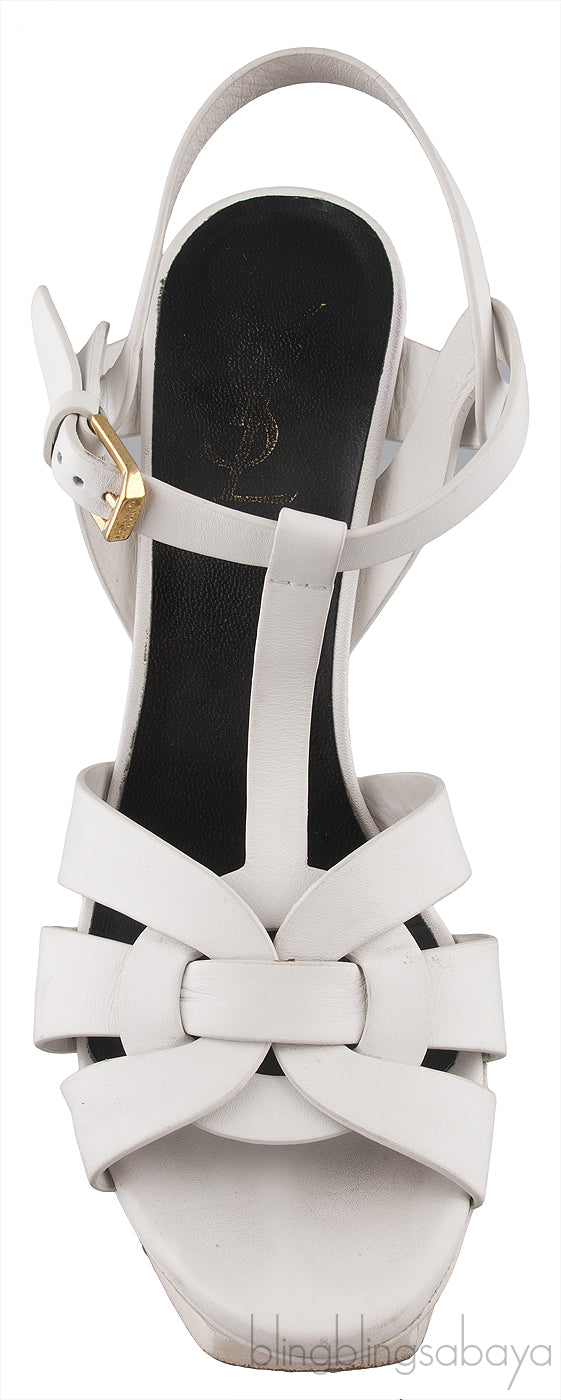 Tribute White Matte Heels
