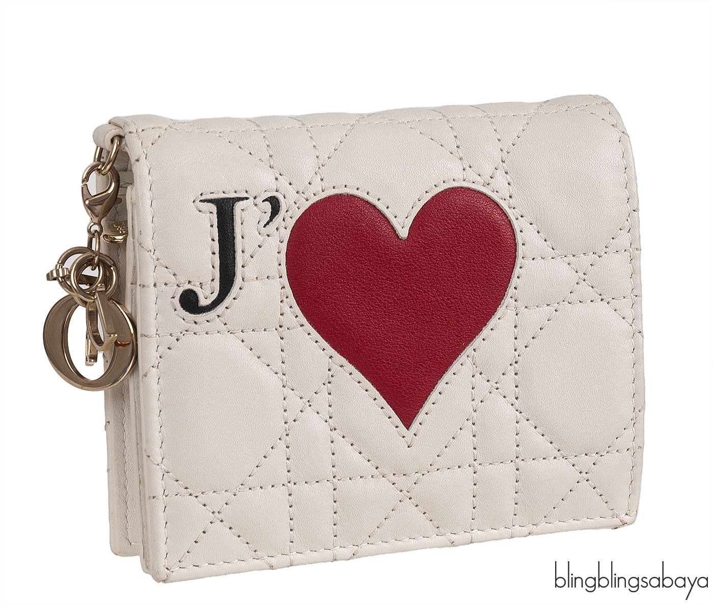 J\'♥ Off-white Cannage Mini Wallet