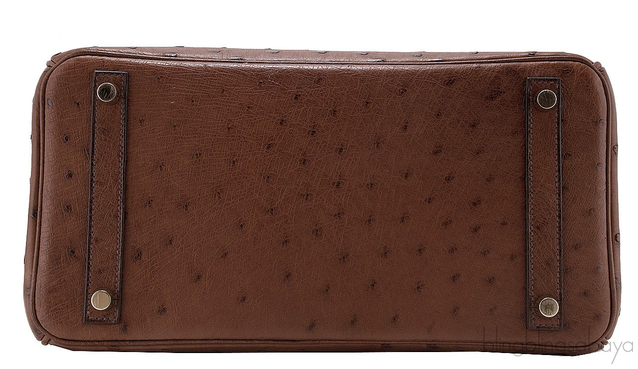 Birkin 30 Etrusque Chocolate Ostrich