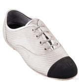 CC Silver Lace Up Cap Toe Shoes