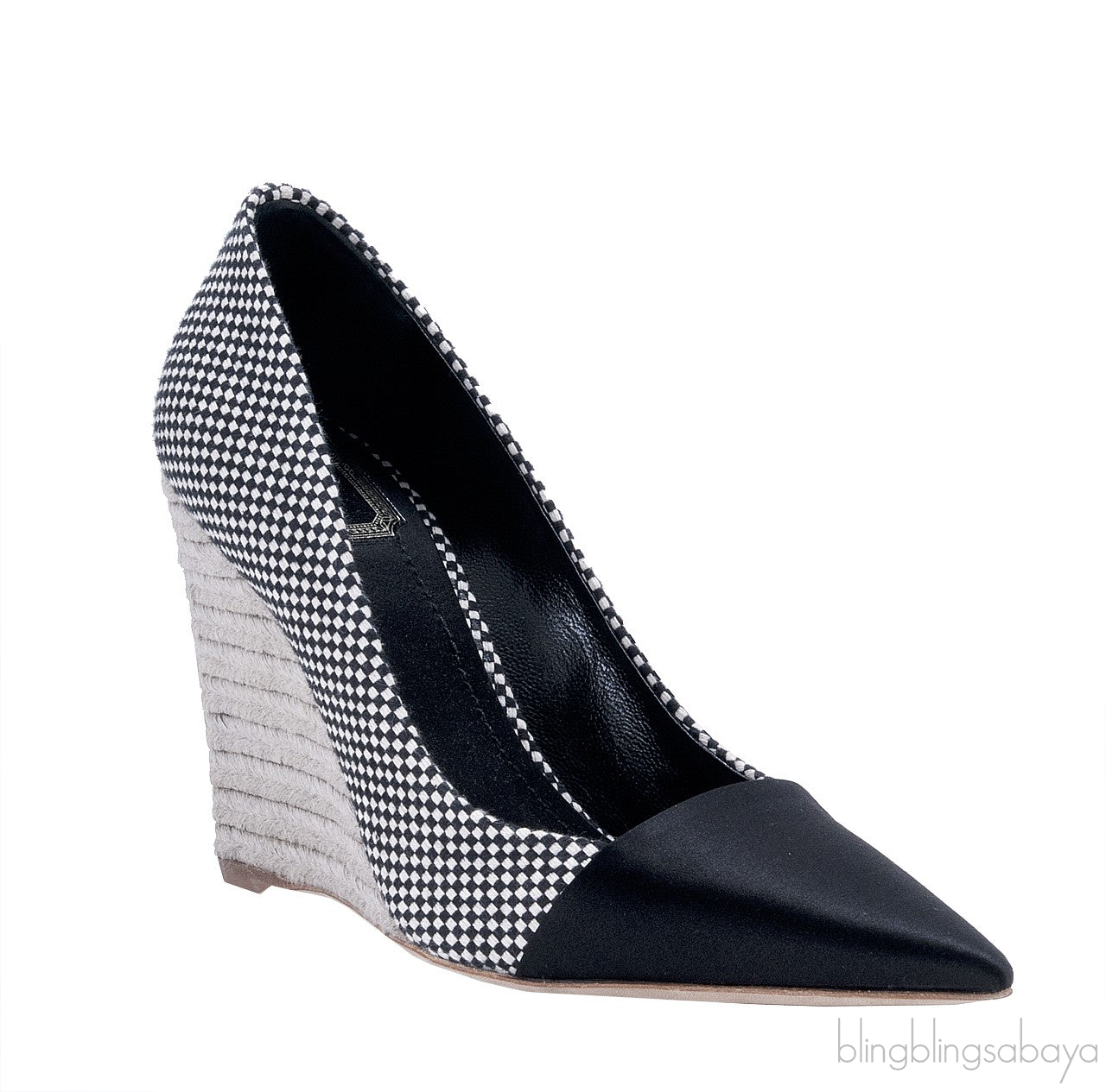 Pointed -Toe Espadrille Wedges