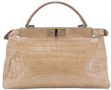Peek-a-boo Small Crocodile Satchel