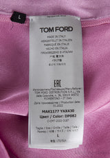 Light Pink Cashmere Satin Blend Sweatshirt & Silk Trouser