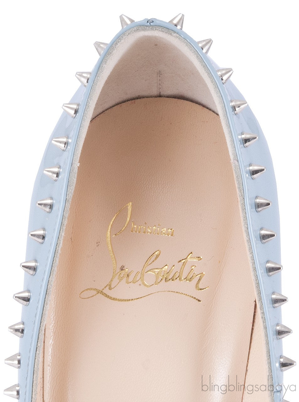 Anjalina Light Blue Spike Pointed Toe