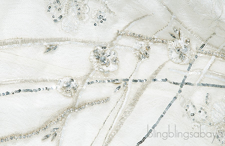 Crystal Embellished Wedding Dress