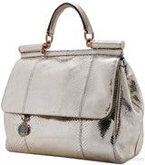 Snakeskin Miss Sicily Metallic Gold