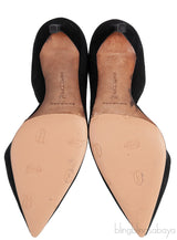 Black Suede Pointed Toe Heels