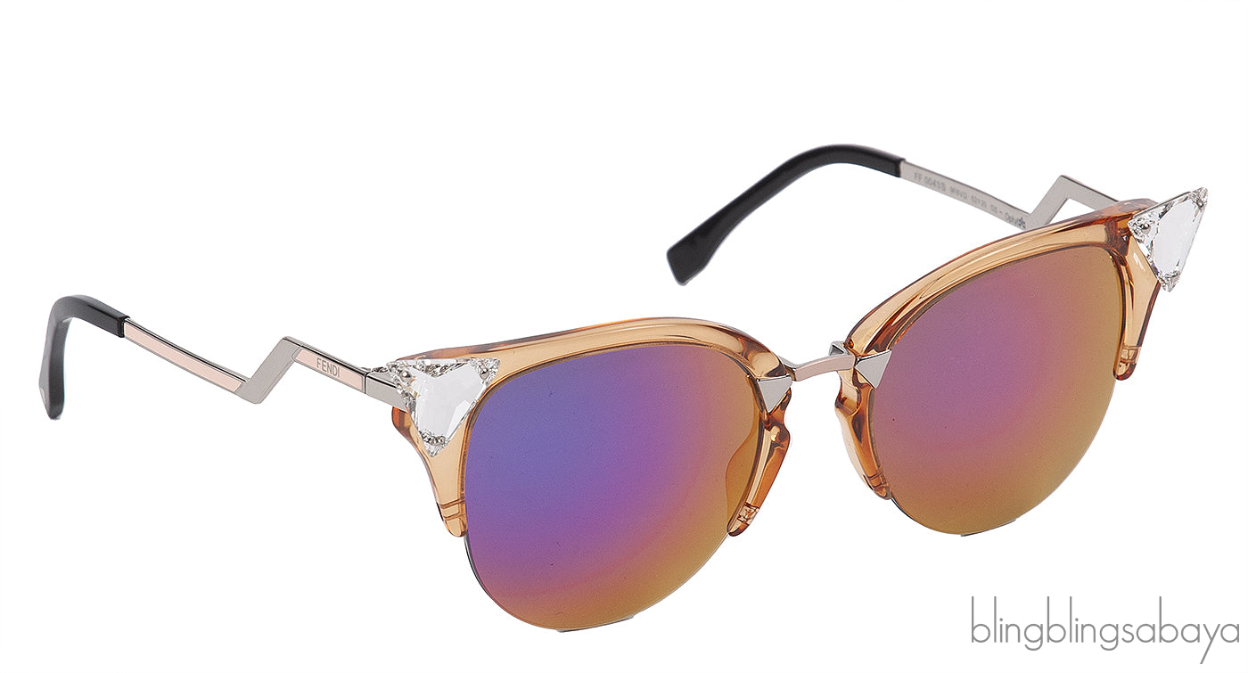 Fendi FF0041/s Peach Cat Eye Sunglasses