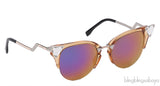 Fendi FF0041/s Peach Cat Eye Sunglasses