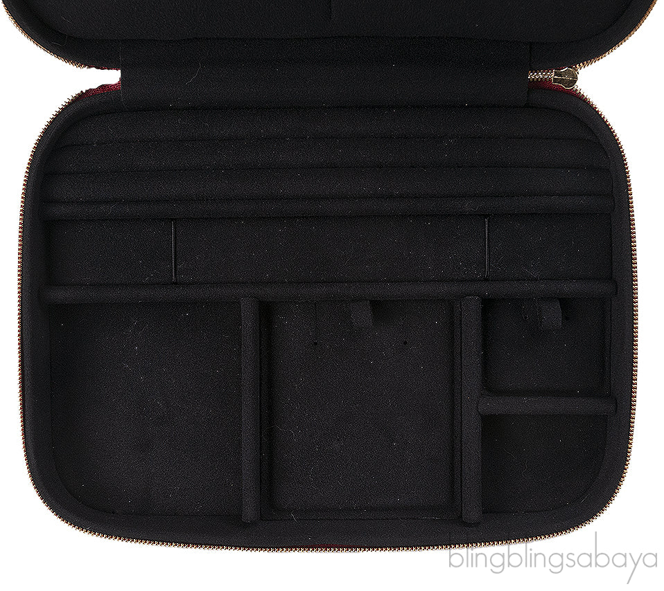 Cartier Travel Jewelery Box Leather Diabolo Red