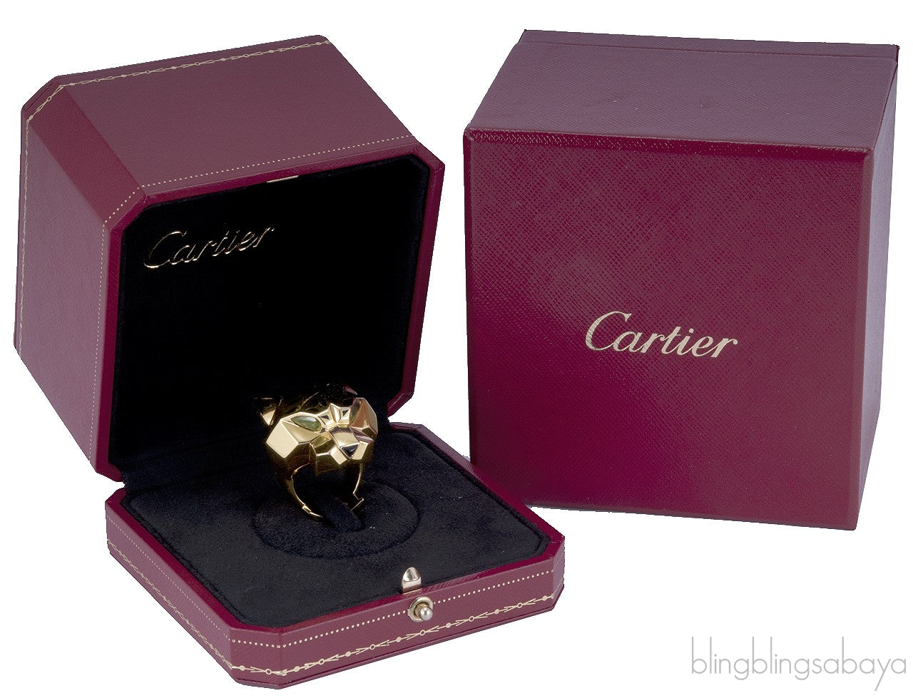 Yellow Gold Panthere Head Ring