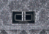 2.55 Silver Quilted Glitter Flap Bag