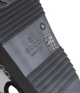 Gucci Black Crystal Embellished Monogram Pattern Sandals