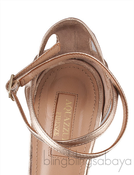 Rose Gold Knot Slingback Sandals