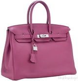 Birkin 35 Bois de Rose Taurillon Clem