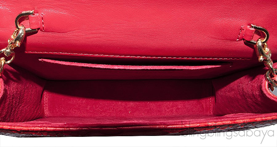 Red Python Clutch Grand