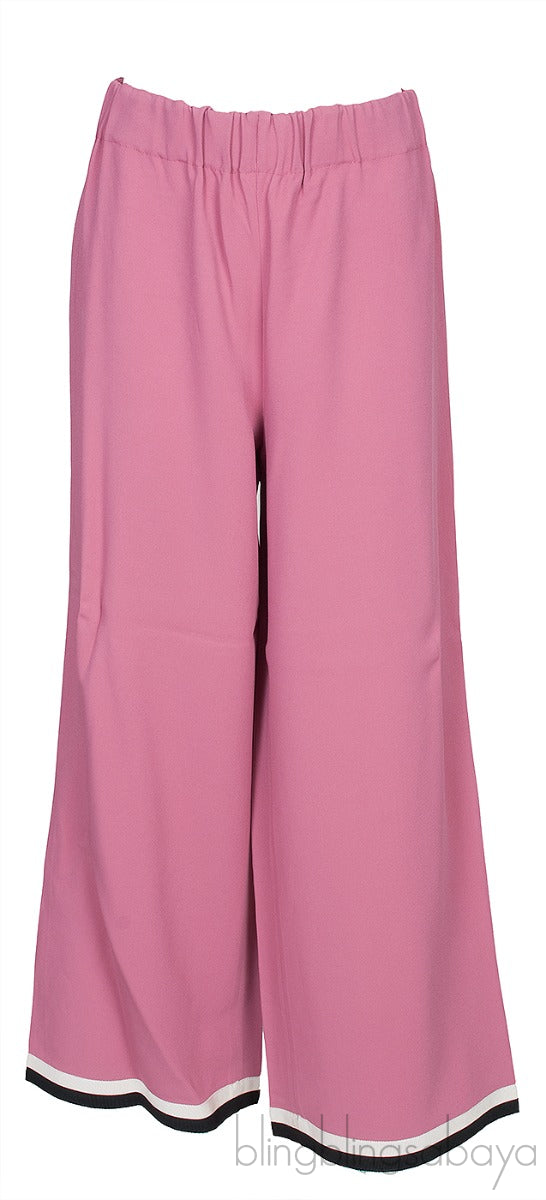 Old Rose Wide Leg Trouser
