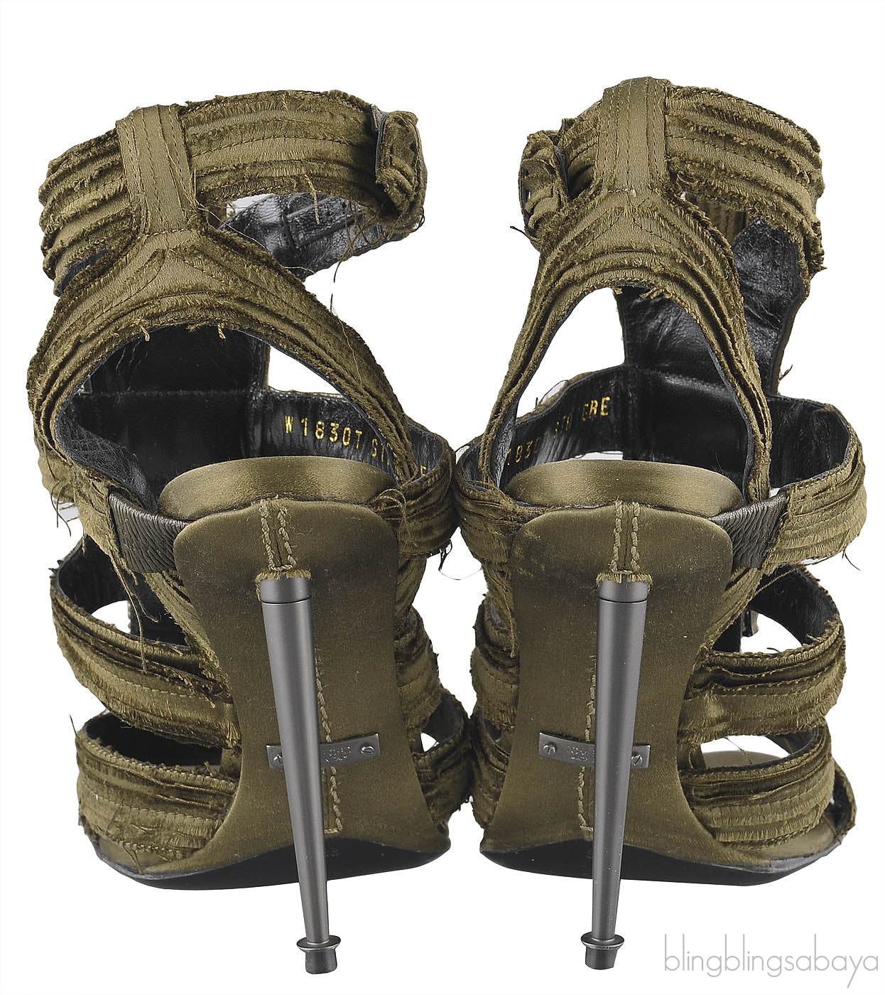 Moss Green Strappy Gladiator Sandals